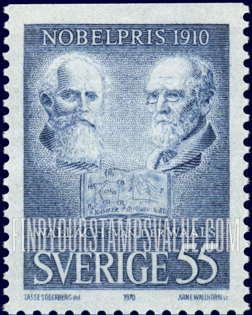 FindYourStampsValue: Otto Wallach and Johannes Diderik van der Waals