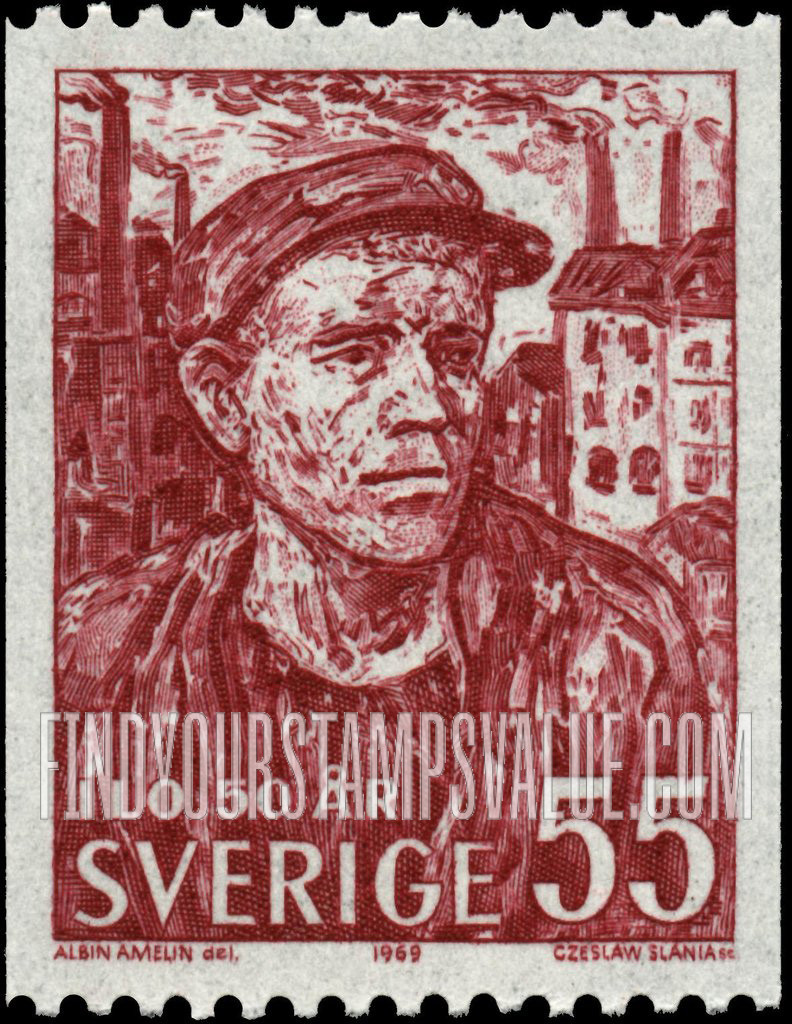 FindYourStampsValue: Worker, by Albin Amelin