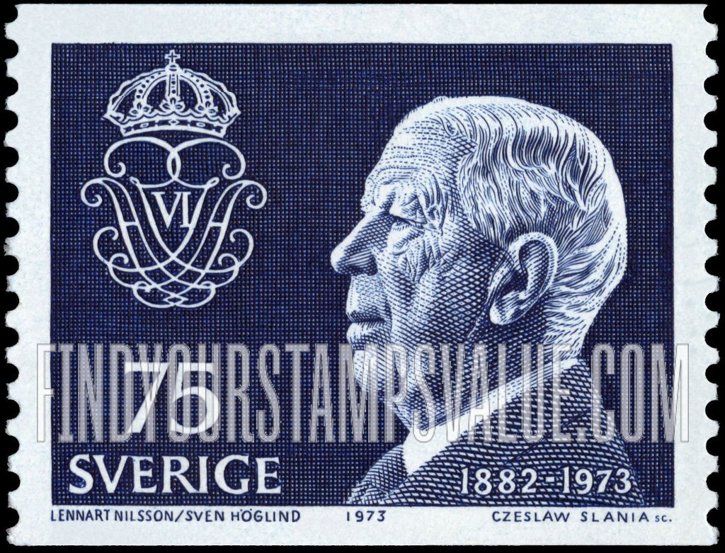 FindYourStampsValue: King Gustaf VI Adolf