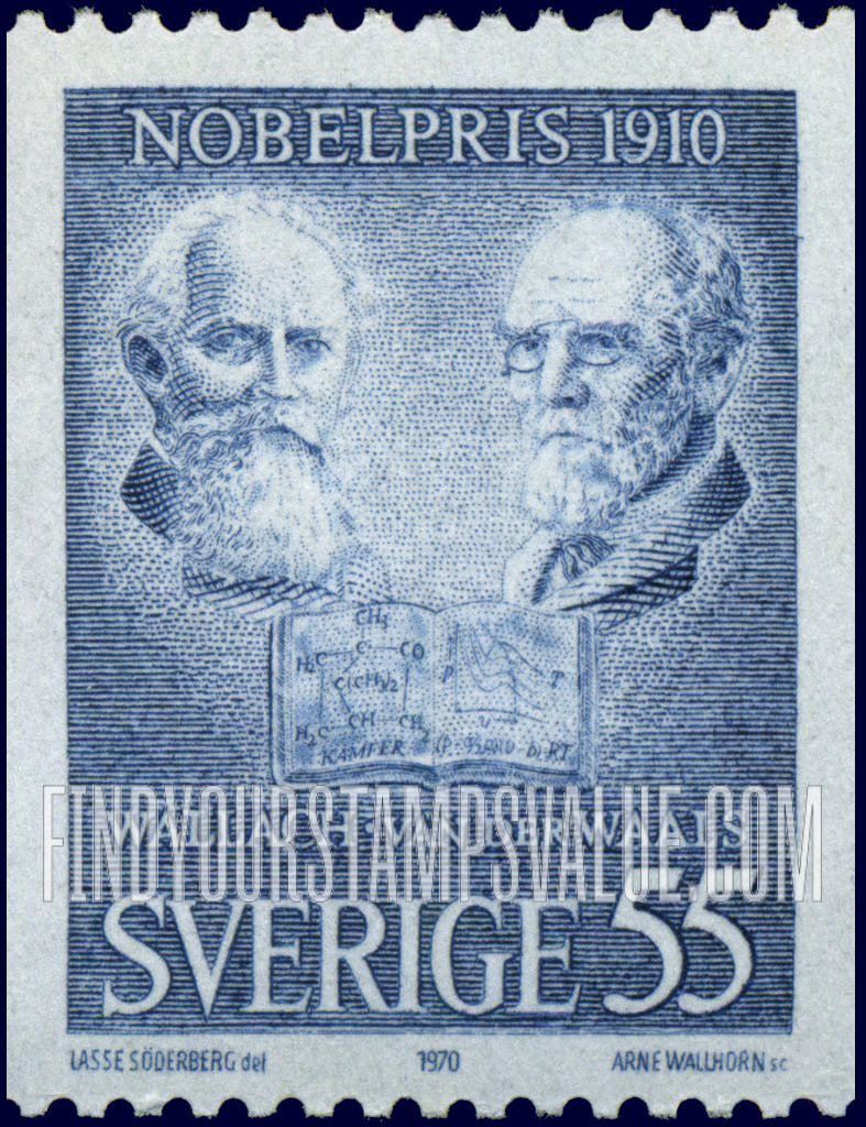 FindYourStampsValue: Otto Wallach and Johannes Diderik van der Waals