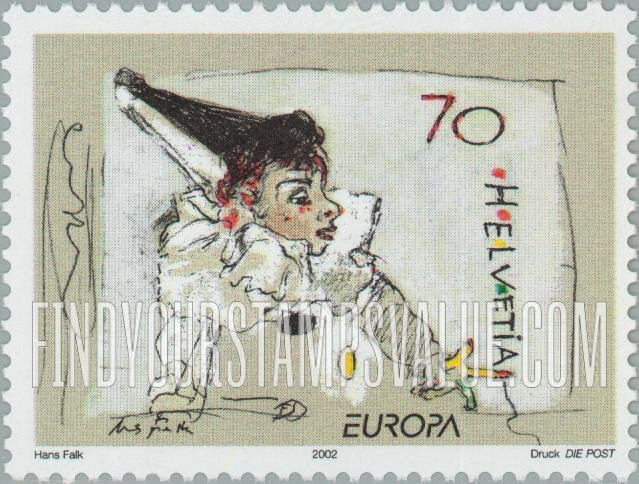 FindYourStampsValue: Federal Administration, Europa: Clown