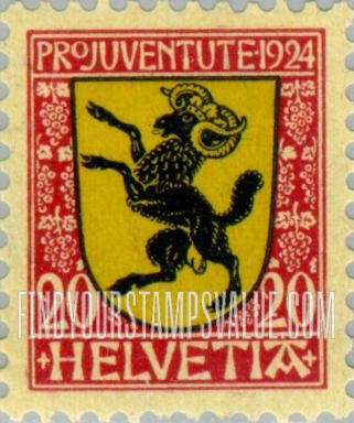 FindYourStampsValue: Semi-Postal: Schaffhausen