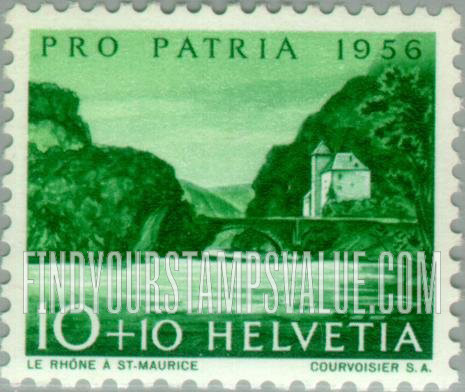 FindYourStampsValue: Semi-Postal: Rhone at St. Maurice
