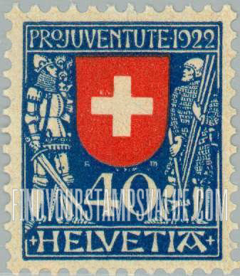 FindYourStampsValue: Semi-Postal: Switzerland