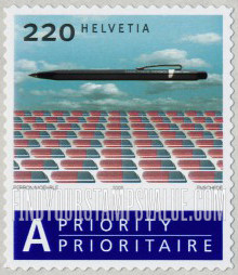 FindYourStampsValue: Federal Administration, Swiss Design: Fixpencil, by Caran d’Ache