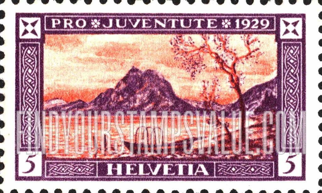 FindYourStampsValue: Semi-Postal: Lake Lugano and Mt. Salvatore