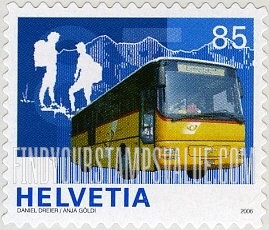 FindYourStampsValue: Federal Administration: Post Buses, Centenary