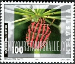 FindYourStampsValue: Federal Administration, Insects: Graphosoma lineatum