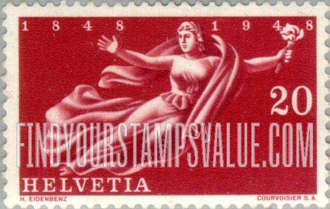 FindYourStampsValue: Federal Administration: “Helvetia”