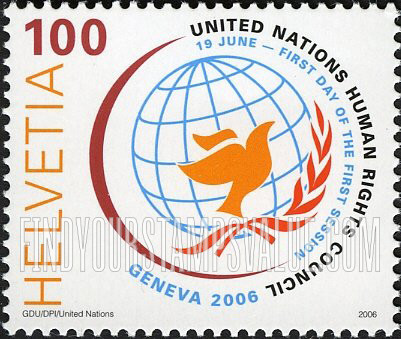 FindYourStampsValue: Federal Administration: First Session of United Nations Human Rights Council