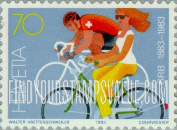 FindYourStampsValue: Federal Administration: Bicycle and Motorcycle Federation Centenary