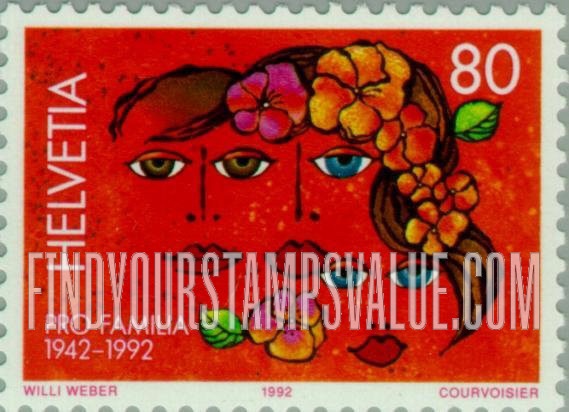 FindYourStampsValue: Federal Administration: Faces of Parents, Child