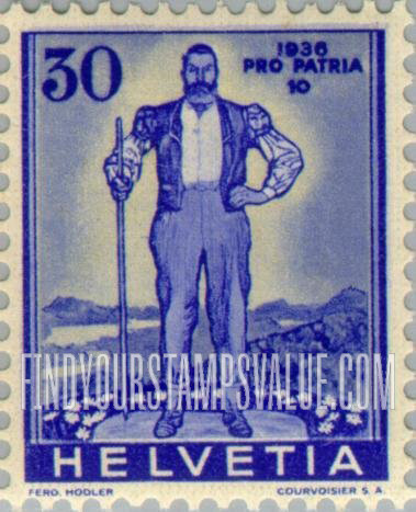 FindYourStampsValue: Semi-Postal: Alpine Herdsman