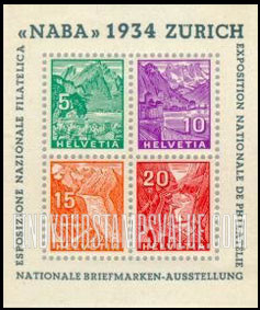 FindYourStampsValue: Federal Administration: Mt. Pilatus, Chillon Castle, Rhone Glacier, St. Gotthard Railroad