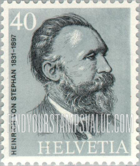 FindYourStampsValue: Federal Administration: Heinrich von Stephan