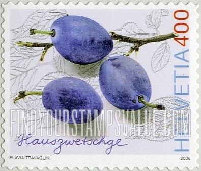FindYourStampsValue: Federal Administration, Fruit: Hauszwetschge plums