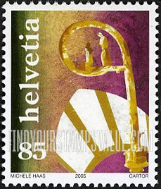 FindYourStampsValue: Federal Administration, Christmas: Crozier and miter