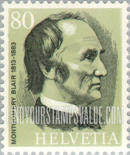 FindYourStampsValue: Federal Administration: Montgomery Blair