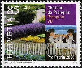 FindYourStampsValue: Semi-Postal, Gardens and Parks: Prangins Castle, Prangins