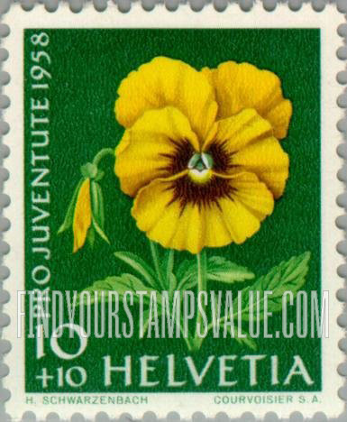 FindYourStampsValue: Semi-Postal, Flowers: Pansy