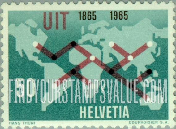 FindYourStampsValue: Federal Administration: Intercontinental Communications Map