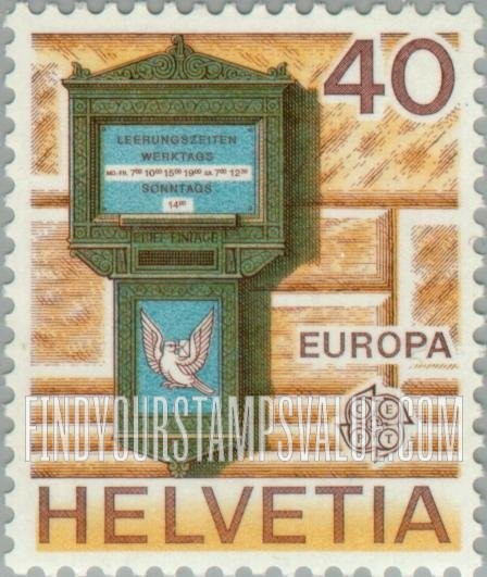 FindYourStampsValue: Federal Administration: Letter Box, 1845, Spalentor, Basel