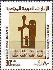 FindYourStampsValue: 1980 population census: Symbols - التعداد العام للسكان عام 1980: رموز