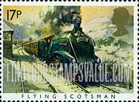 FindYourStampsValue: Great Britain (United Kingdom): Great Western Railway Sesquicentennial - Flying Scotsman