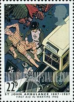 FindYourStampsValue: Great Britain (United Kingdom): St.John Ambulance Centenary - War Victims, 1940