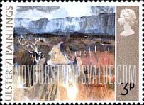 FindYourStampsValue: Great Britain (United Kingdom): Ulster '71 Festival - Mountain Road, by T.P. Flanagan
