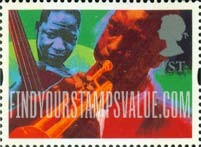 FindYourStampsValue: Great Britain (United Kingdom): Greetings in Art - 'Jazz', by Andrew Mockett