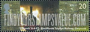 FindYourStampsValue: Great Britain (United Kingdom): Locomotives - Dolgoch 0-4-0T