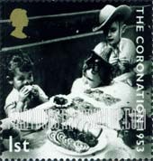 FindYourStampsValue: Great Britain (United Kingdom): Coronation of Queen Elizabeth II, 50th Anniversary - Children at Party