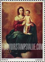FindYourStampsValue: Great Britain (United Kingdom): Christmas 1967 - Madonna and Child, by Murillo
