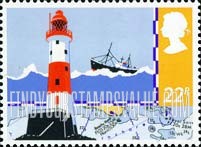 FindYourStampsValue: Great Britain (United Kingdom): Safety at Sea - Beachy Head Lighthouse, Chart