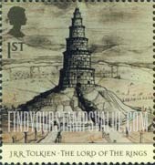 FindYourStampsValue: Great Britain (United Kingdom): Publication of The Lord of the Rings, by J.R.R. Tolkien, 50th Anniversary - Orthanc
