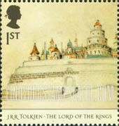 FindYourStampsValue: Great Britain (United Kingdom): Publication of The Lord of the Rings, by J.R.R. Tolkien, 50th Anniversary - Minas Tirith