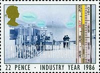 FindYourStampsValue: Great Britain (United Kingdom): Industry Year - Medical Research Lab, Thermometer