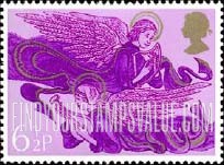 FindYourStampsValue: Great Britain (United Kingdom): Christmas - Angels with Lute and Harp