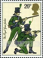 FindYourStampsValue: Great Britain (United Kingdom): British Army Uniforms - Royal Green Jackets