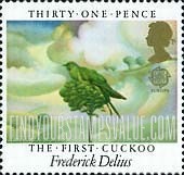 FindYourStampsValue: Great Britain (United Kingdom): British Composers - The First Cuckoo, by Frederick Delius