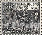 FindYourStampsValue: Great Britain (United Kingdom): Universal Postal Union - St.George slaying the Dragon and King George V