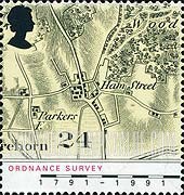 FindYourStampsValue: Great Britain (United Kingdom): Ordnance Survey Maps Bicentennial - Maps of Village of Hamstreet, Kent, 1816