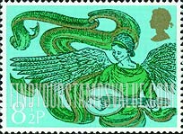 FindYourStampsValue: Great Britain (United Kingdom): Christmas - Angel with Mandolin