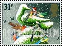 FindYourStampsValue: Great Britain (United Kingdom): Christmas - Topiary Dove