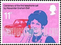 FindYourStampsValue: Great Britain (United Kingdom): Centenary of the First Telephone Call by Alexander Graham Bell - District Nurse making Social Welfare Call