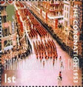 FindYourStampsValue: Great Britain (United Kingdom): Coronation of Queen Elizabeth II, 50th Anniversary - Aerial View of Parade entering Circle