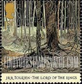 FindYourStampsValue: Great Britain (United Kingdom): Publication of The Lord of the Rings, by J.R.R. Tolkien, 50th Anniversary - Fangorn Forest