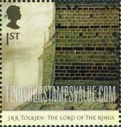 FindYourStampsValue: Great Britain (United Kingdom): Publication of The Lord of the Rings, by J.R.R. Tolkien, 50th Anniversary - Barad-Dur