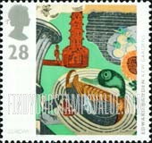 FindYourStampsValue: Great Britain (United Kingdom): Contemporary Art, Europa - Print, Kew Gardens, by Edward Bawden